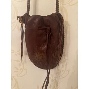 Lucky Brand Beautiful Brown Small Fringe Handbag
